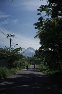 Mount merapi 库存照片