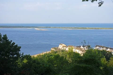 Mount Mitchill View of Sandy Hook -03 Stock Photos
