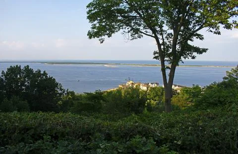Mount Mitchill View of Sandy Hook -02 Stock Photos