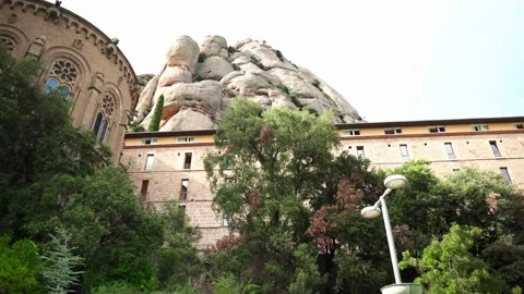 Mount Montserrat in Spain Stock Footage 172391640