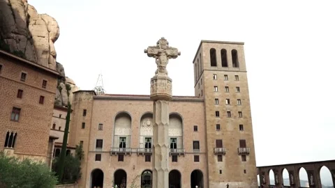 Mount Montserrat in Spain Stock Footage 172391860