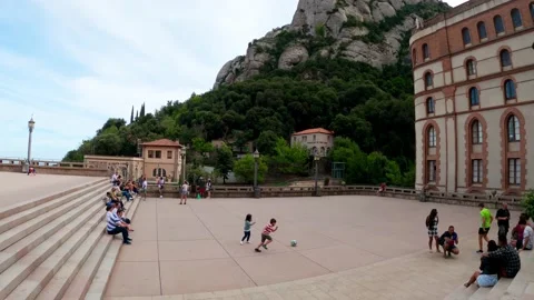Mount Montserrat in Spain Stock Footage 172392046