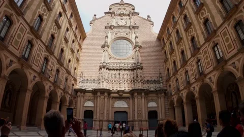 Mount Montserrat in Spain Видео 172392054