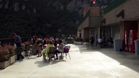 Mount Montserrat in Spain Stock Footage 172392061