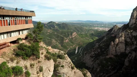 Mount Montserrat in Spain Video stock 172392068