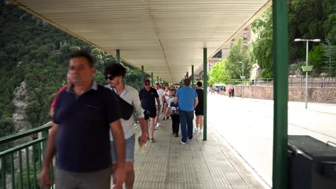 Mount Montserrat in Spain Video stock 172392075
