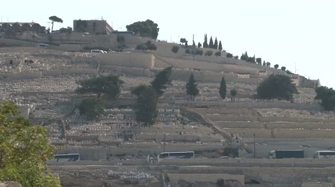 Mount of Olives aka Mount Olivet cemetary, Jerusalem 스톡 동영상 49645307