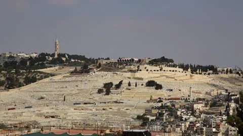 Mount of Olives Cemetery Stockbeeldmateriaal 8845587