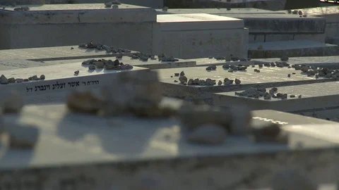 Mount of Olives Graves Video stock 77586888