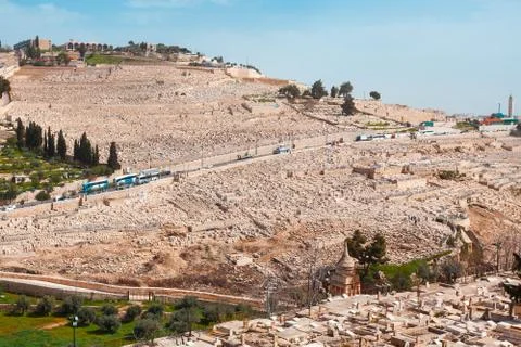 The Mount of Olives in Jerusalem Stock Photos