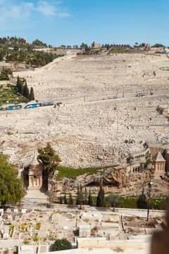 The Mount of Olives in Jerusalem Stock Photos