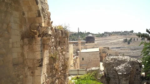 Mount Of Olives Seen From Jerusalem Stock Footage 248704244