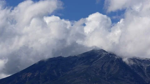 Mount Ontake in Japan Time Lapse Stock Footage 45594264