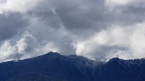 Mount Ontake in Japan Time Lapse Stock Footage 45594806