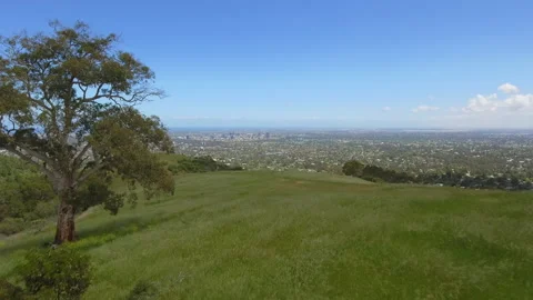 Mount Osmond Adelaide drone 4k Stock Footage 203387108