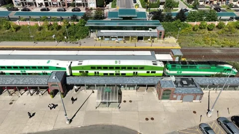 Mount Pleasant GO Train Station Stock Footage 285861506