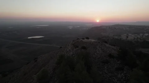 Mount Precipice, Nazareth Drone view Stock Footage 347819344