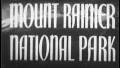 MOUNT RAINER National Park Travel Vintage Old Film Title Graphic Leader 8mm 7045 HD Footage