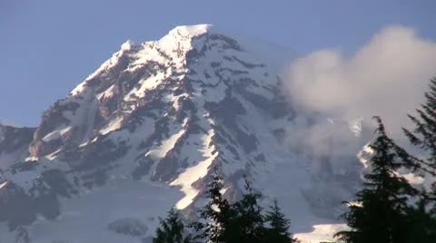 Mount Rainier -- Close Up Stock Footage 8906282
