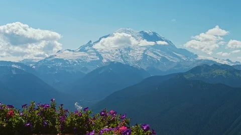 Mount rainier, Crystal mountain view point  Tim lapse Vidéo 115435554