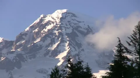 Mount Rainier Stock Footage 8886889