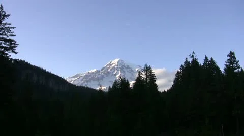 Mount Rainier Stock Footage 8896960