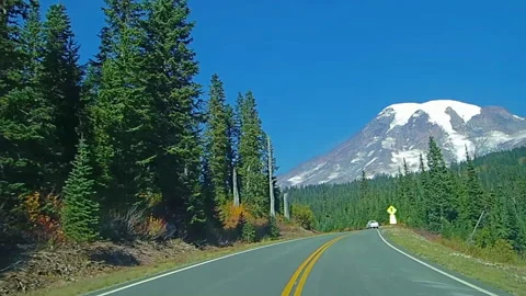 Mount Rainier View Mount Rainier National Park Pierce County Washington Pt. 3 Vídeos de archivo 329596853