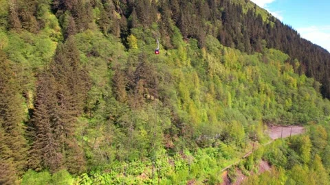 Mount Roberts Tramway Stock Footage 307736971