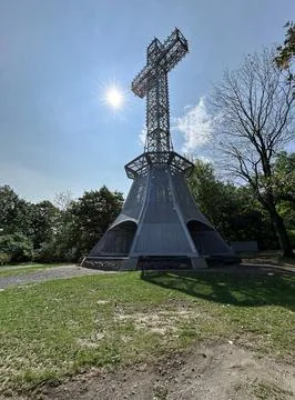 Mount Royal Cross Foto stock
