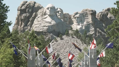 Mount Rushmore Stock Footage 93612036