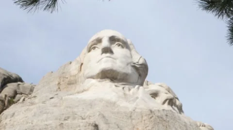 Mount Rushmore George Washington Stock Footage 48478720