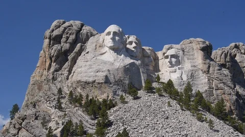 Mount Rushmore iconic by DWKing Video stock 103426518