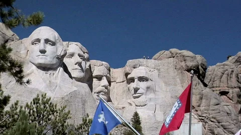 Mount Rushmore National Memorial Stock Footage 327896439