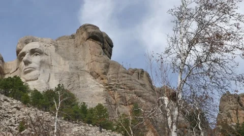 Mount Rushmore Pan Stock Footage 48479015
