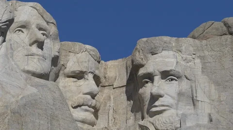 Mount Rushmore Pull Out Stock Footage 42184997