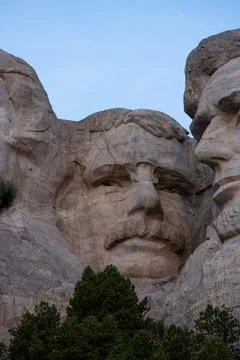 Mount Rushmore Roosevelt Stock Photos