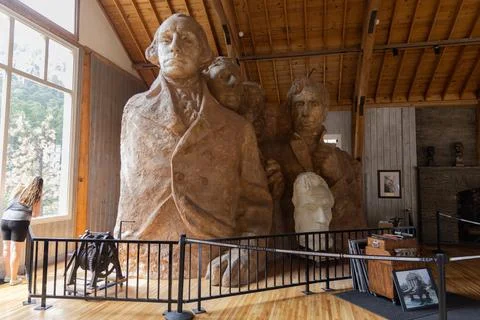 Mount Rushmore Scale Models Stock Photos