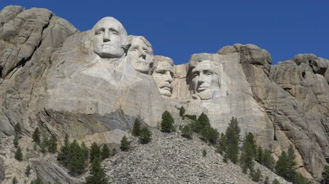 Mount Rushmore Zoom In Stock Footage