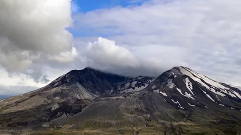 Mount Saint Helens Time Lapse Stock Footage 100524205