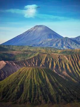 Mount Semeru Volcano in Java, Indonesia Stock Photos