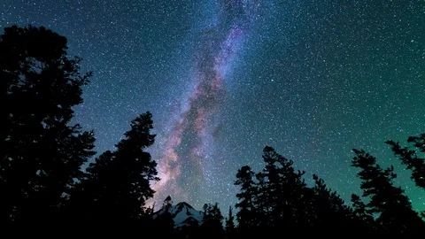 MOUNT SHASTA ASTRO TIMELAPSE Stock-Footage 128243508