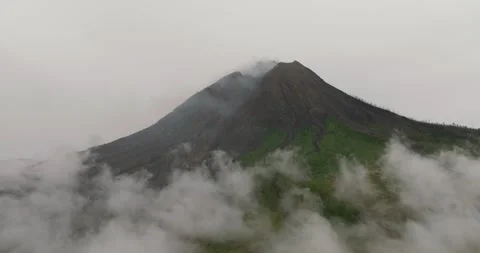 Mount Sinabung. Sumatra, Indonesia. Stock Footage 345398820
