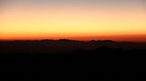 Mount Sinai. Sunrise Stock Footage