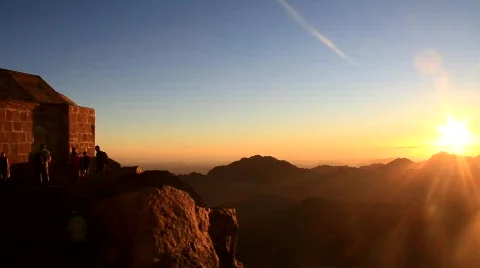 Mount Sinai. Sunrise Stock Footage