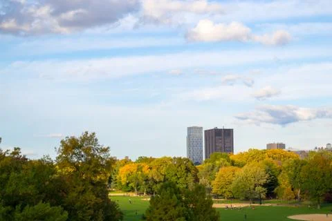 Mount Sinain from Central park Stock Photos