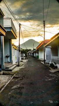 Mount sindoro Foto stock