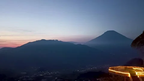 Mount Sindoro Sumbing Stock Footage 309871785