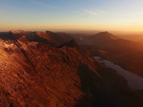 Mount Snowden 库存影片 71195017