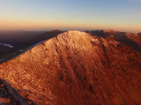 Mount Snowden 库存影片 71195458