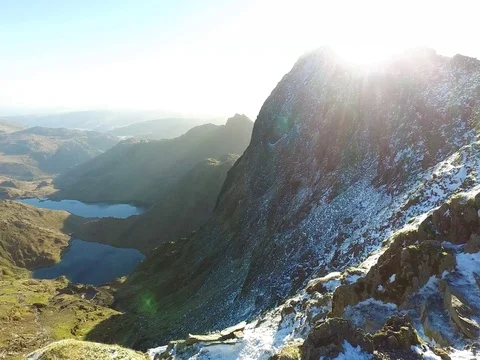 Mount Snowden 库存影片 71198409
